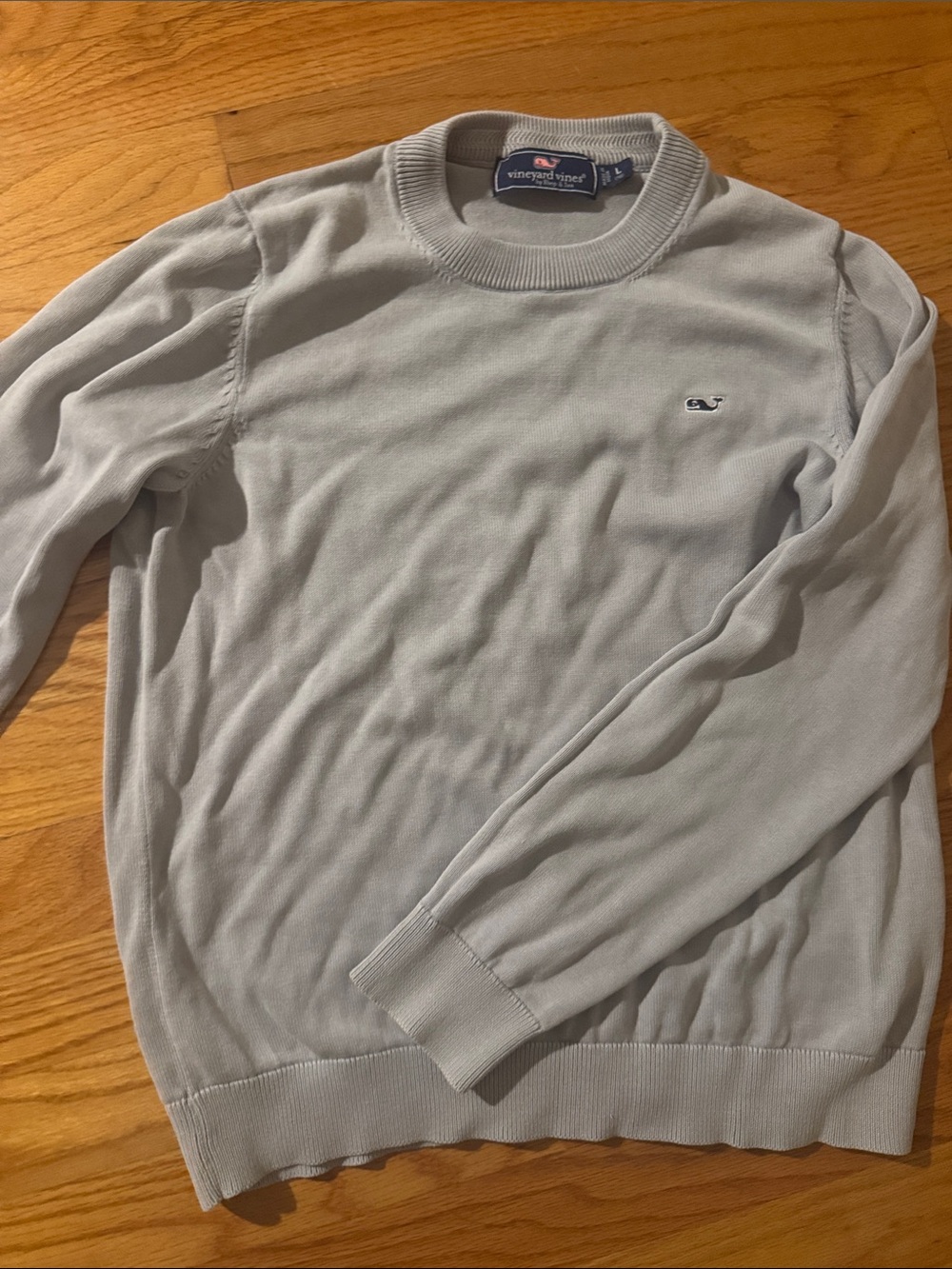 Vineyard Vines Light Gray Crewneck Sweater - Kids